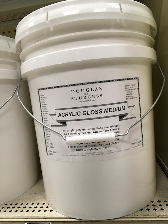 Acrylic Gloss Medium, 5 Gallons